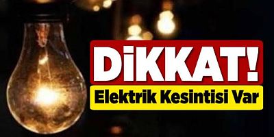 İnegöl Merkezde Elektirik kesintisi 