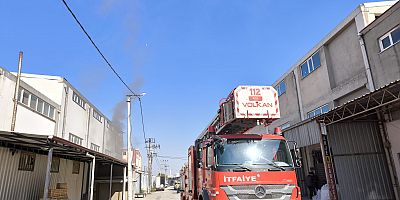 İnegöl Mobilya sanayisinde Yangın 