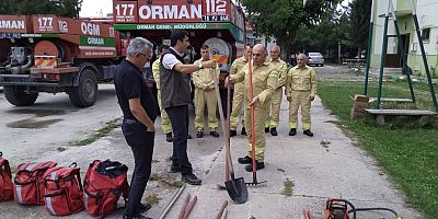 İnegöl Orman İşletme Müdürlüğü, orman yangınlarına karşı hazır kıta 