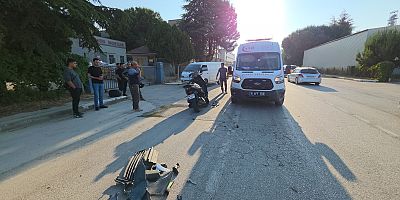 İnegöl OSB’de Otomobil ile Motosiklet Çarpıştı: 1 Yaralı