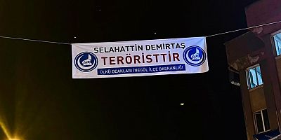 İnegöl Ülkü Ocakları; 'Selahattin Demirtaş teröristtir'