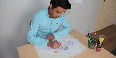 İnegöl’ün genç ressamı