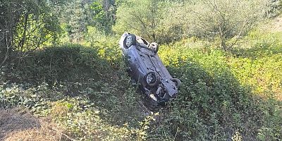İnegöl Yeniköy Mevkiinde Kaza: Otomobil Şarampole Devrildi, 1 Yaralı