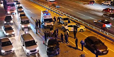 İnegöl Girişinde Zincirleme Kaza: 2 Yaralı