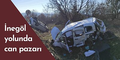 İnegöl yolunda can pazarı