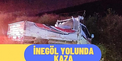 İnegöl yolunda kaza 