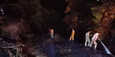 İnegöl yolunda korkutan yangın