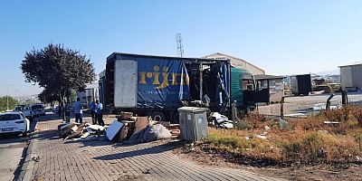 İnegölde  Tır yangını