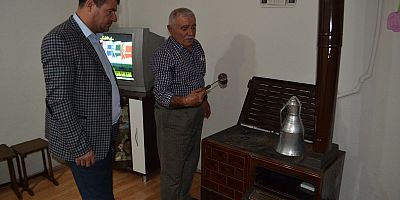 İNEGÖLLÜ MUCİT ÖĞRETMEN SOBAYI KOMBİYE ÇEVİRDİ