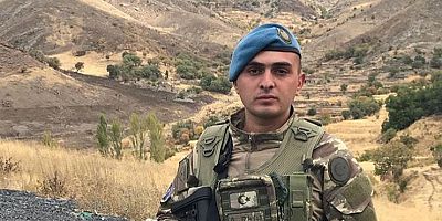 İNEGÖLLÜ UZMAN ÇAVUŞUN ÜZERİNE KAYA PARÇASI DÜŞTÜ