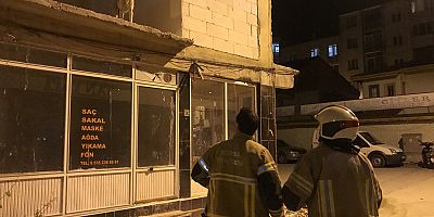 İnşaatta mahsur kaldı