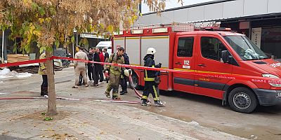 İş yerinde çıkan yangın söndürüldü