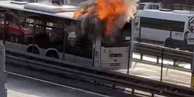 İstanbul'da metrobüste çıkan yangın söndürüldü