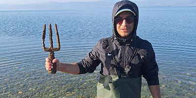 İznik Gölü'nden Poseidon Mızrağı çıktı