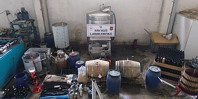 İznik’te kaçak alkol operasyonu: Binlerce litre ve ekipman ele geçirildi