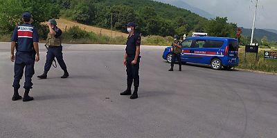 Jandarmadan kaçak hafriyat denetlemesi