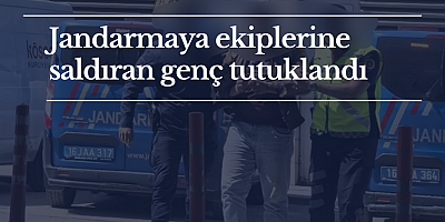 Jandarmaya ekiplerine saldıran genç tutuklandı