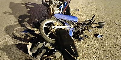 KAFA KAFAYA ÇARPIŞTI  1 KİŞİ YARALI