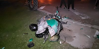 Kalburt Mevkiinde Feci Motosiklet Kazası: 34 Yaşındaki Sürücü Ağır Yaralandı