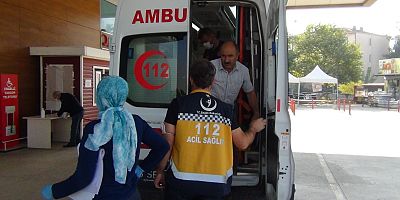 Kamyon kasasından düştü, kolu kırıldı