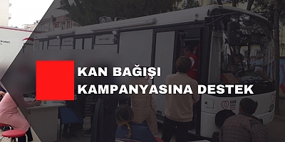 Kan bağışı kampanyasına destek