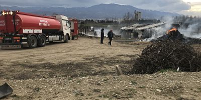 Karalar Yolunda Yangın 