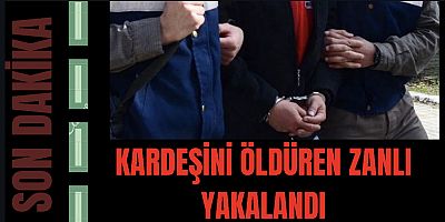 Kardeşini öldüren zanlı yakalandı 