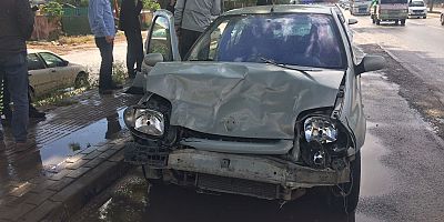  KAYGAN YOL KAZAYA SEBEP OLDU 1 KİŞİ YARALI