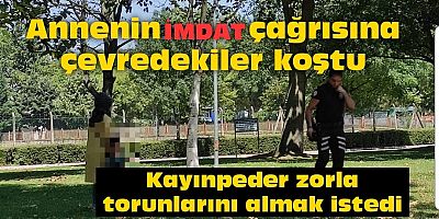 Kayınpeder zorla torunlarını almak istedi