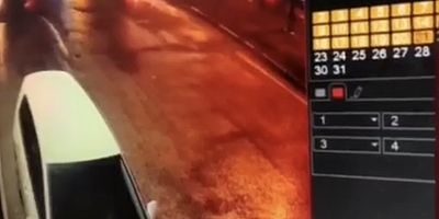 KAZA ANI GÜVENLİK KAMERASINDA YANSIDI