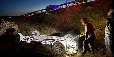 Kırklareli'nde şarampole devrilen otomobildeki 1 kişi öldü, 3 kişi yaralandı