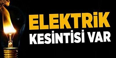 Kırsal mahallede elektrik kesintisi 