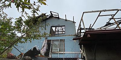 Kocaeli’de Cenazeye giden ailenin evi alevlere teslim oldu