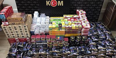 KOM EKİPLERİ SATIŞA HAZIR SİGARA ELE GEÇİRDİ