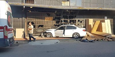 Kontrolden çıkıp işletmeye daldı