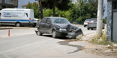 Korkutan kazada bir kişi yaralandı
