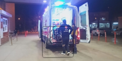 KOZLUCA YOLUN'DA KAZA  MOTOSİKLET SÜRÜCÜSÜ YARALANDI