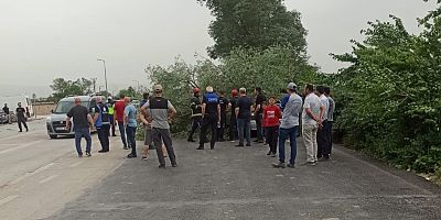 Logosun devirdiği araç, otomobilin üzerine devrildi