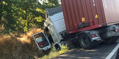 Makas atmaya çalışınca kaza kaçınılmaz oldu