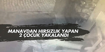 Manavdan hırsızlık yapan 2 çocuk yakalandı