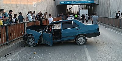 MESUDİYE ALT GEÇİDİNDE KAZA MEYDANA GELDİ KAZADA 2 KİŞİ YARALANDI