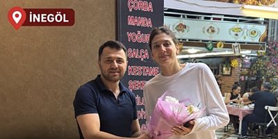 MİLLİ VOLEYBOLCU İLKİN AYDIN İNEGÖL’DE AĞIRLANDI