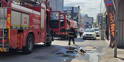 Mobilya sanayisinde yangın paniği 