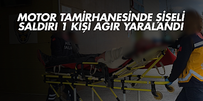 Motor Tamirhanesinde Şişeli Saldırı: 1 Kişi Ağır Yaralandı