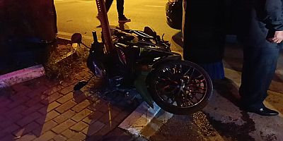 Motosiklet kazası 1 Kişi yaralandı