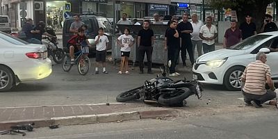 Motosiklet Kazası Hastanelik Etti