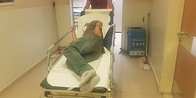 Motosiklet sürücüsü kazada yaralandı