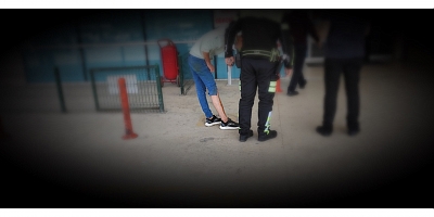 Motosiklet sürücüsü kazada yaralandı