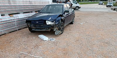 Motosiklet sürücüsü kazada yaralandı