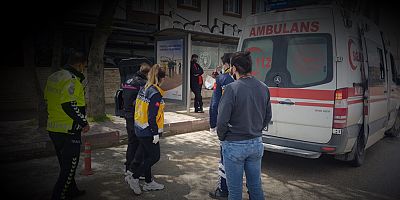 Motosiklet sürücüsü kazada yaralandı